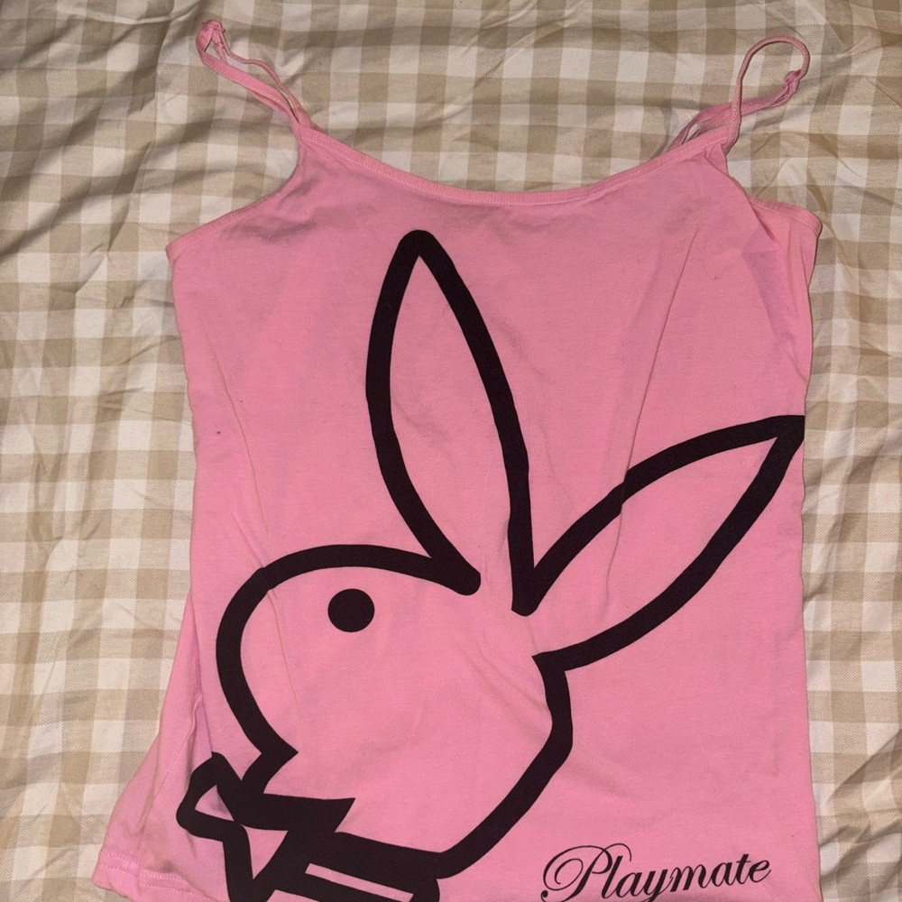 Vintage playboy slightly cropped tank
